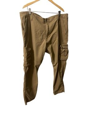 Wrangler Regular Taper Cargo Pants Khaki Utility Tactical Men’s 42x30